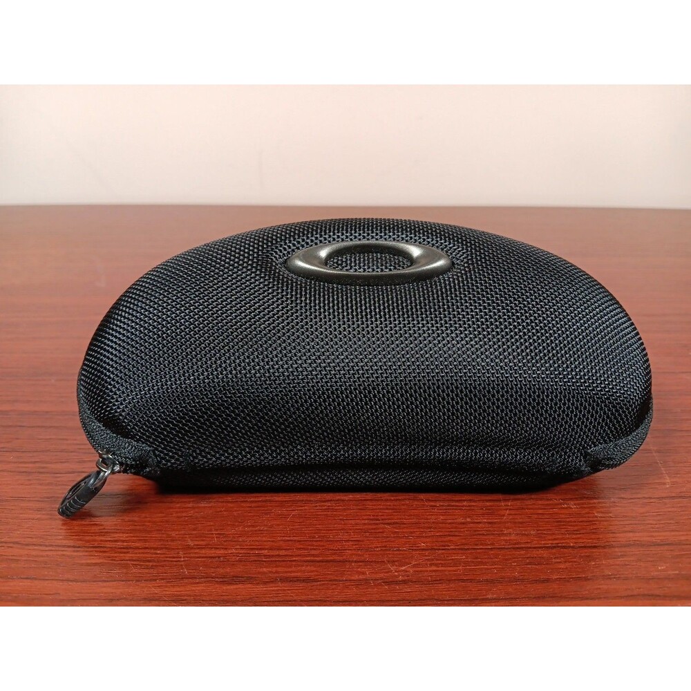 Oakley Sport Sunglass Hard Case & Dust Bag Black Zipped Optical Glasses EUC